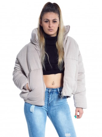 DOUDOUNE PAILLETTE MB8690 GRIS CLAIR Doudounes Vêtements -  ZERDA BOUTIQUE - Mode pas cher 2