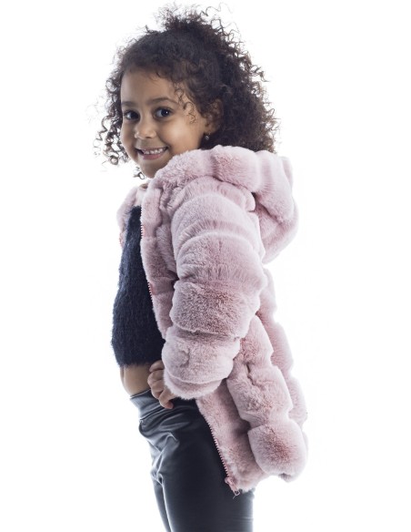 Doudoune Hiver Bébé Fille Capuche Rembourrée - Manteau épais Coton, Chaud, Déco Papillon, Parka Enfant