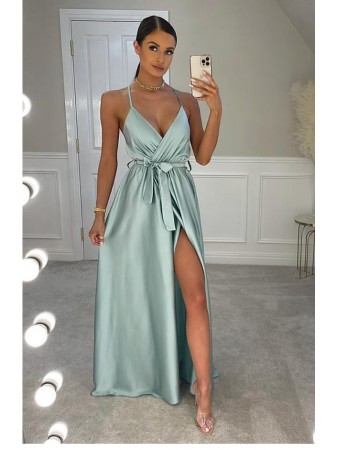 ROBE LONGUE SATINÉE - FEMME 2