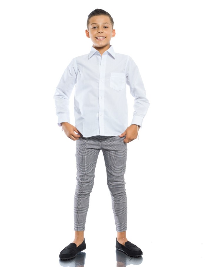 CHEMISE - BLANC / GARÇON 4 À 14 ANS - ENFANTS