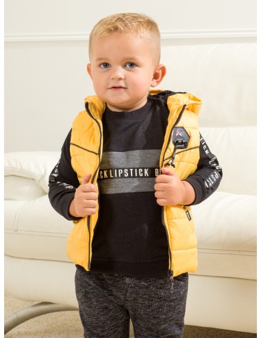 Ensemble 3 Pieces Gilet Sweat Pantalon Jaune Baby 6 Mois 4 Ans