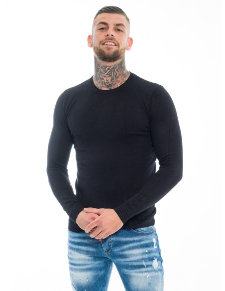 Pull ZW002 Noir - JOHN H - HOMME