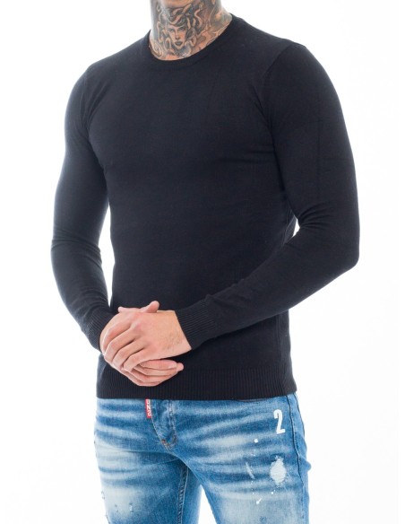 Pull ZW002 Noir - JOHN H - HOMME