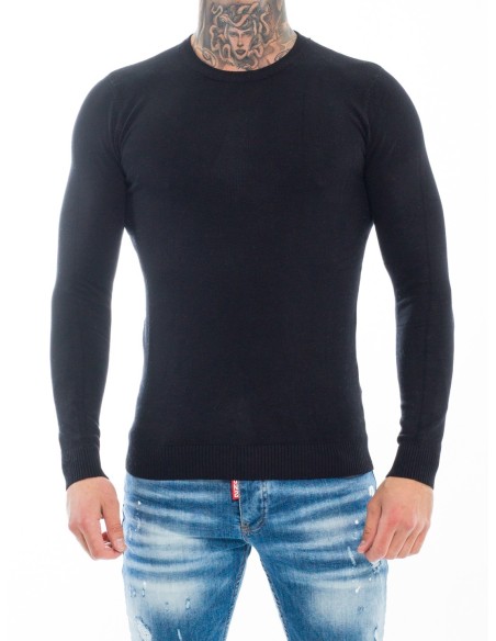 Pull ZW002 Noir - JOHN H - HOMME