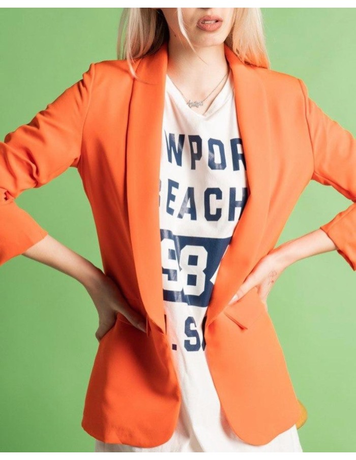 VESTE BLAZER MANCHE FROISSÉES NOIRE 1302 FEMME - Accueil