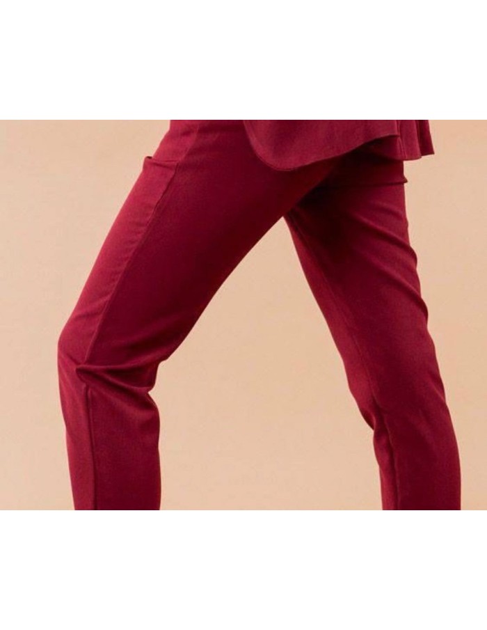 PANTALON TAILLE HAUTE CEINTURE NOIR 2412 FEMME - Accueil