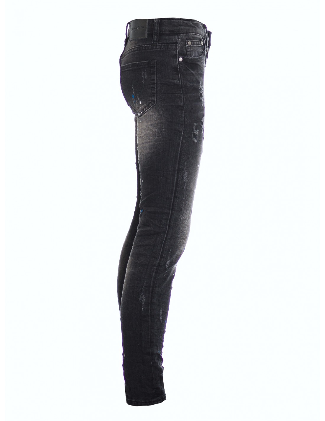 JEAN SKINNY DESTROY & DÉLAVÉ - NOIR / GARÇON 4 À 14 ANS