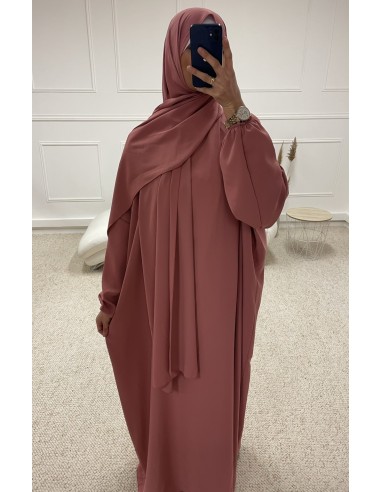 ABAYA AVEC VOILE INTÉGRÉ FEMME VIEUX...