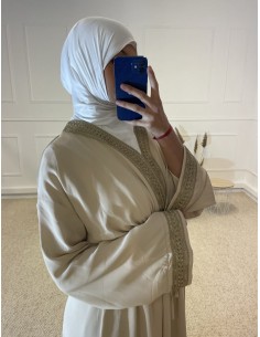 ABAYA CINTRÉ AVEC BRODERIE... 2