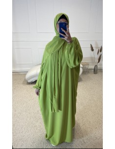 ABAYA AVEC VOILE INTÉGRÉ...