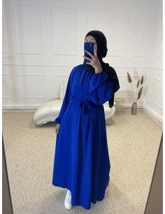 ABAYA LONGUE COL ROND...