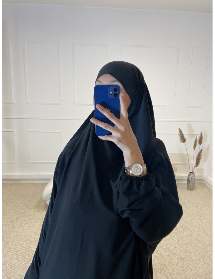ENSEMBLE 2 PIÈCES JILBEB+JUPE FEMME NOIR - MASTOUR