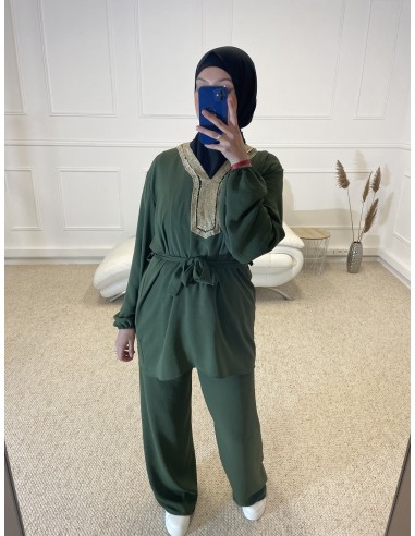 ENSEMBLE 2 PIÈCES FLUIDE MASTOUR VERT...
