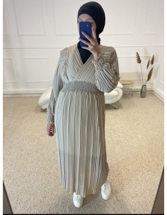 ROBE FLUIDE PLISSÉ LONGUE...