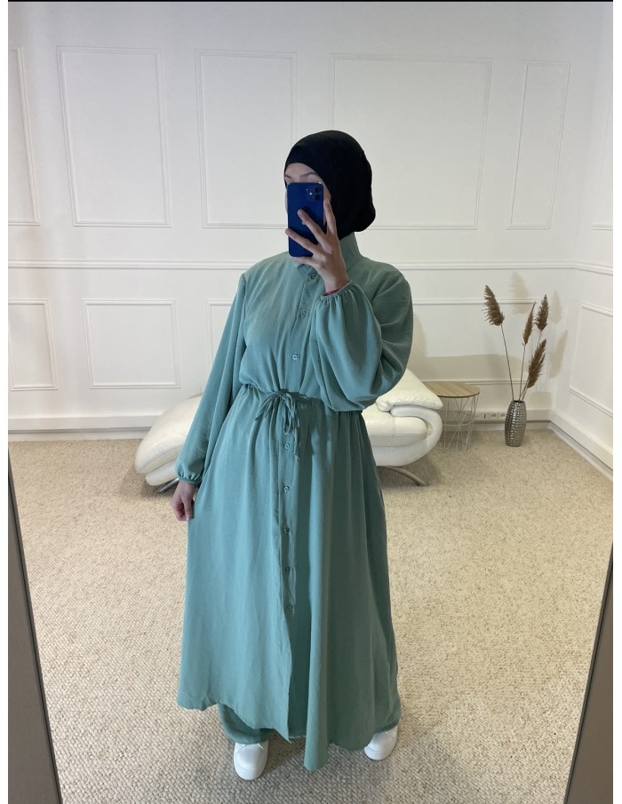 ENSEMBLE 2 PIÈCES MASTOUR FEMME VERT TIFFANY - MASTOUR