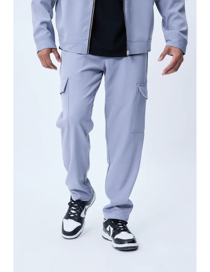 ENSEMBLE UNI VESTE PANTALON CARGO FRILIVIN BLEU - Accueil
