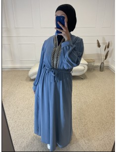 ABAYA AVEC BRODERIE AU COL... 2
