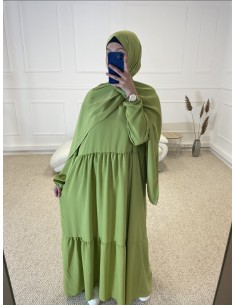 ABAYA PLISSÉ AVEC VOILE...