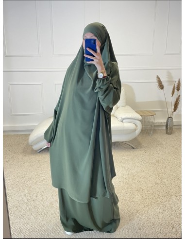 ENSEMBLE 2 PIÈCES JILBEB+JUPE FEMME KAKI