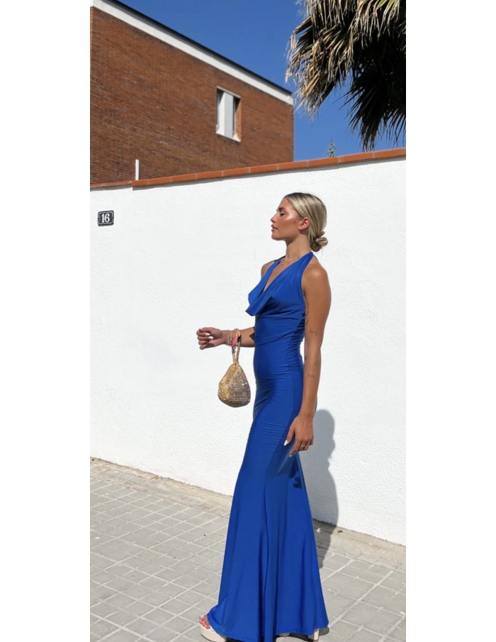 ROBE LONGUE CROISÉ DOS NU FEMME - FEMME
