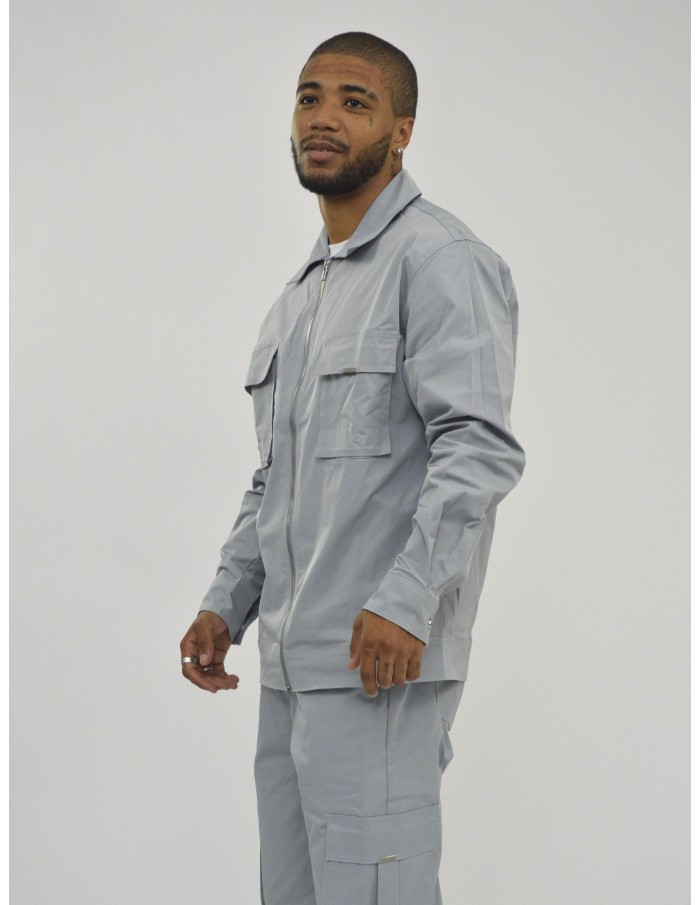 Ensemble uni veste cargo blanc frilivin - HOMME - Accueil