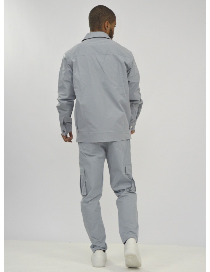 Ensemble uni veste cargo blanc frilivin - HOMME - Accueil
