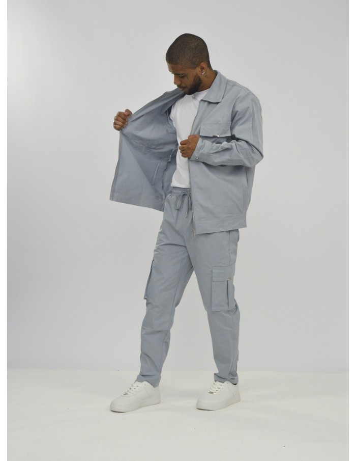 Ensemble uni veste cargo blanc frilivin - HOMME - Accueil