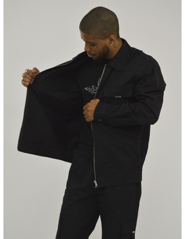 Ensemble uni veste cargo noir frilivin - HOMME - Accueil