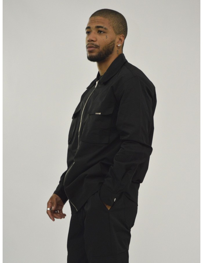 Ensemble uni veste cargo noir frilivin - HOMME - Accueil