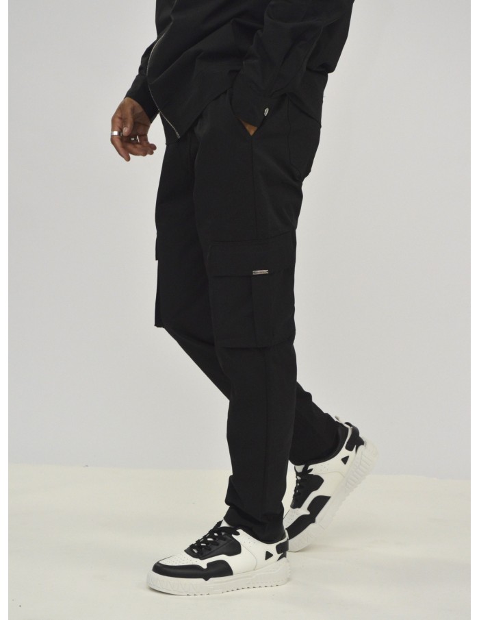 Ensemble uni veste cargo noir frilivin - HOMME - Accueil