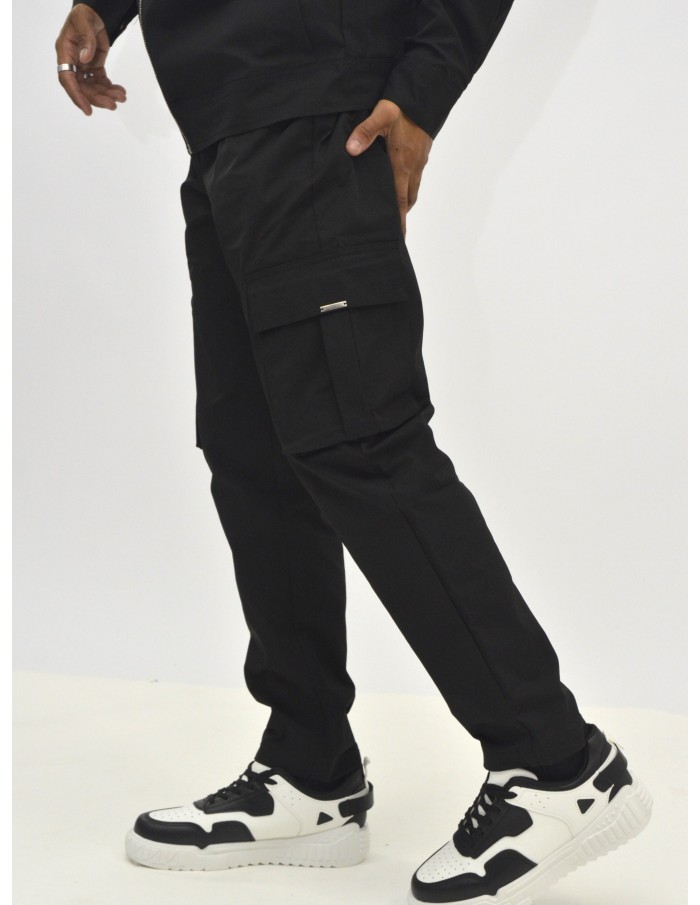 Ensemble uni veste cargo noir frilivin - HOMME - Accueil