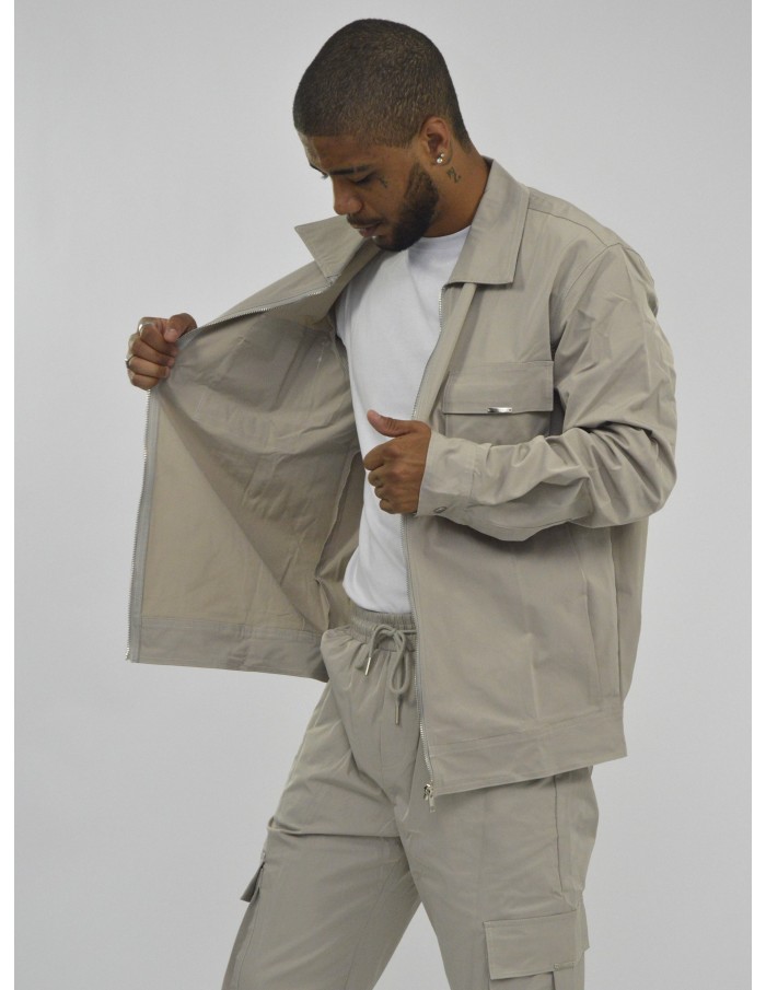 Ensemble uni veste cargo noir frilivin - HOMME - Accueil