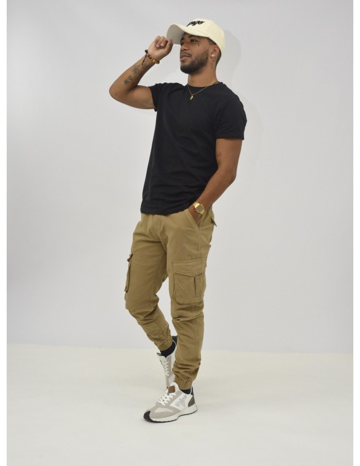 PANTALON CARGO XQ05 JOHN H BEIGE - HOMME - Accueil