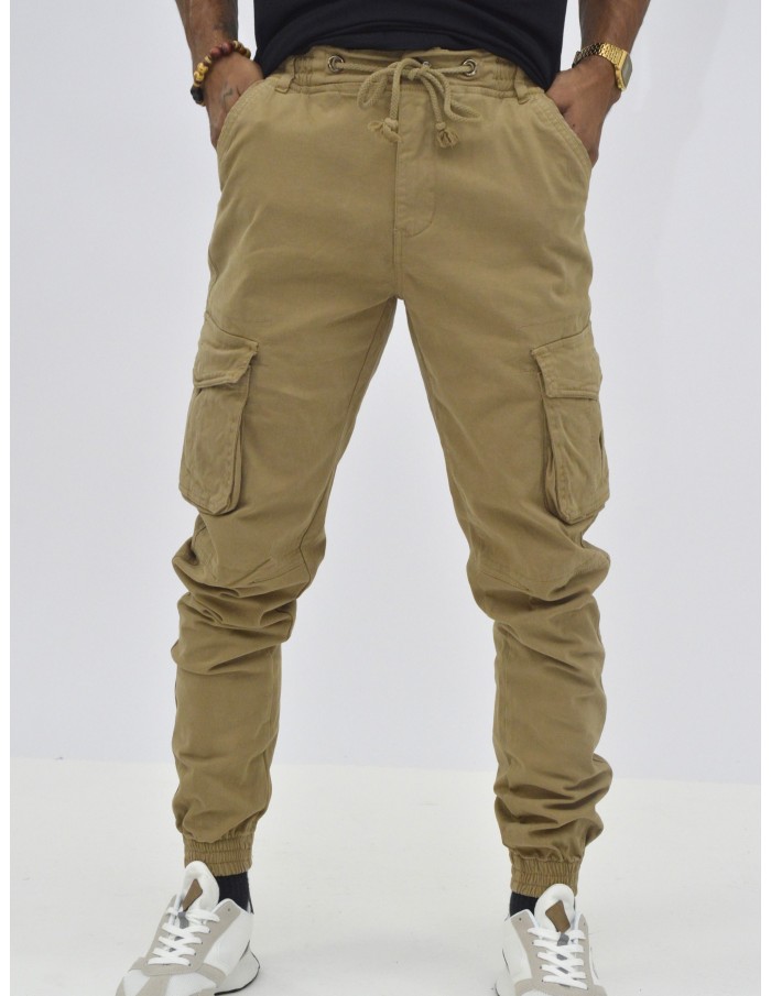 PANTALON CARGO XQ05 JOHN H BEIGE - HOMME - Accueil
