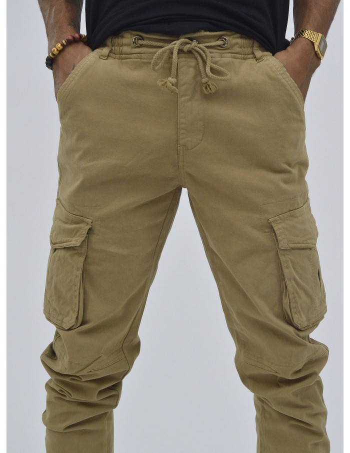 PANTALON CARGO XQ05 JOHN H BEIGE - HOMME - Accueil