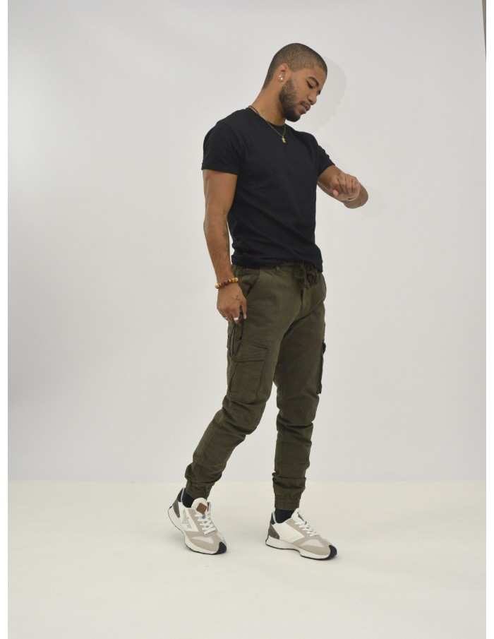 PANTALON CARGO KAKI - HOMME - Accueil