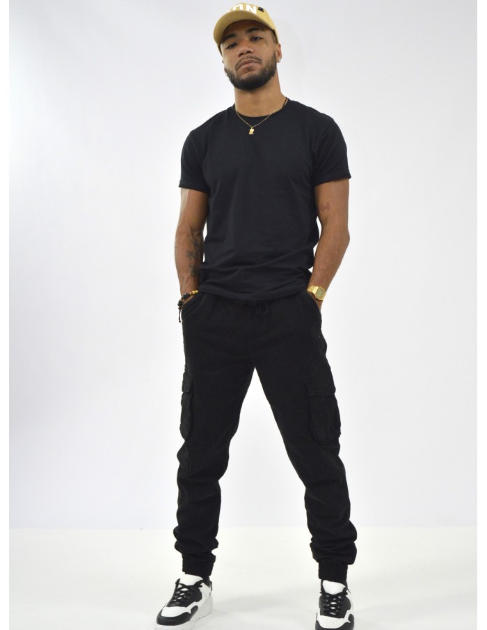 PANTALON CARGO NOIR - HOMME - Accueil