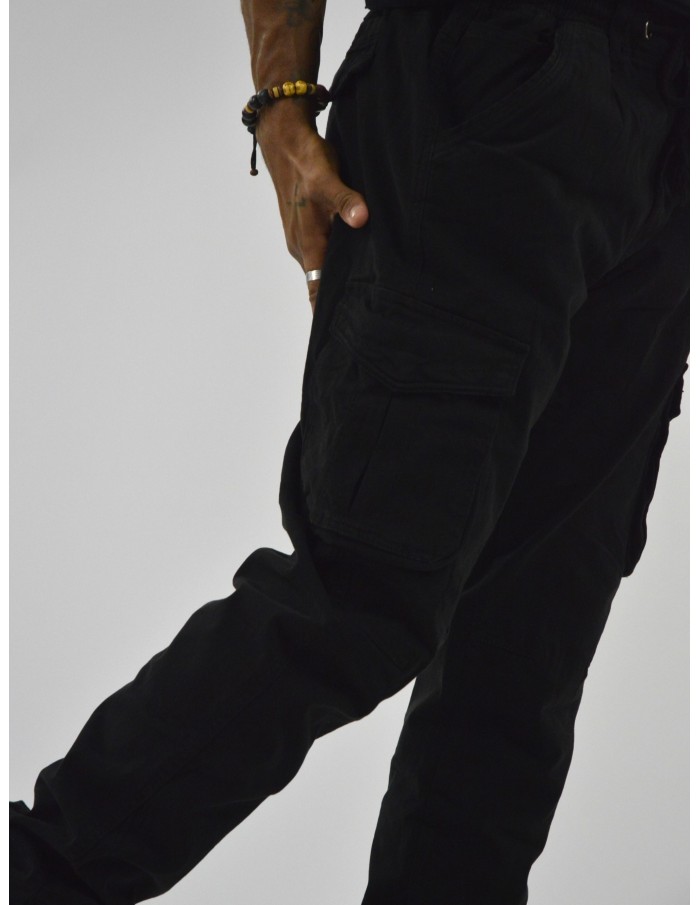 PANTALON CARGO NOIR - HOMME - Accueil