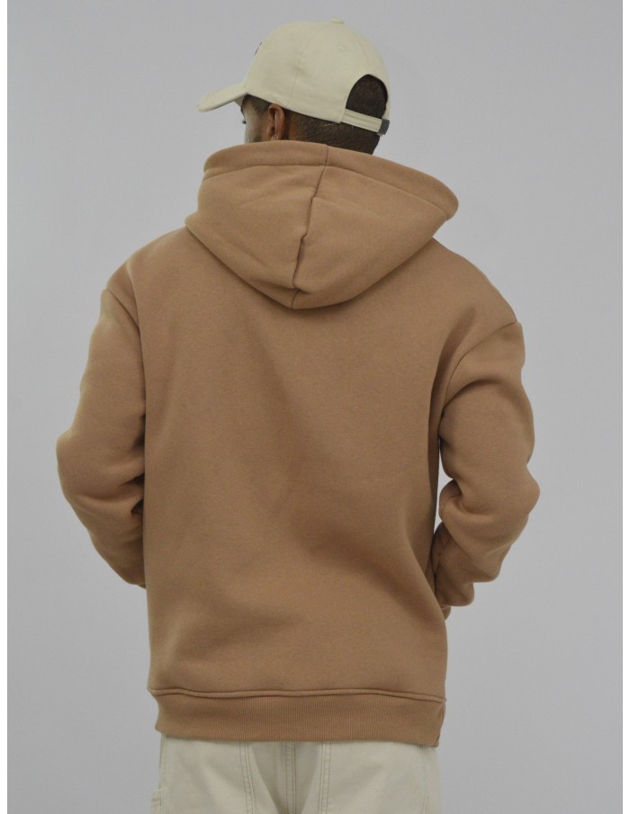 SWEAT À CAPUCHE CAMEL - HOMME - Accueil