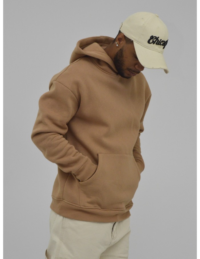 SWEAT À CAPUCHE CAMEL - HOMME - Accueil