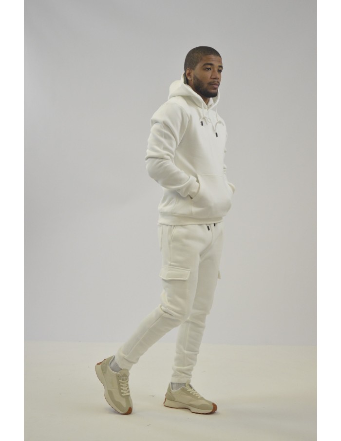 ENSEMBLE JOGGING PANTALON CARGO BLANC - HOMME - Accueil