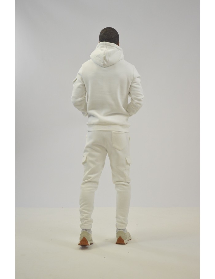 ENSEMBLE JOGGING PANTALON CARGO BLANC - HOMME - Accueil