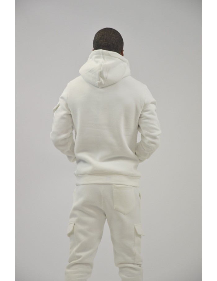 ENSEMBLE JOGGING PANTALON CARGO BLANC - HOMME - Accueil