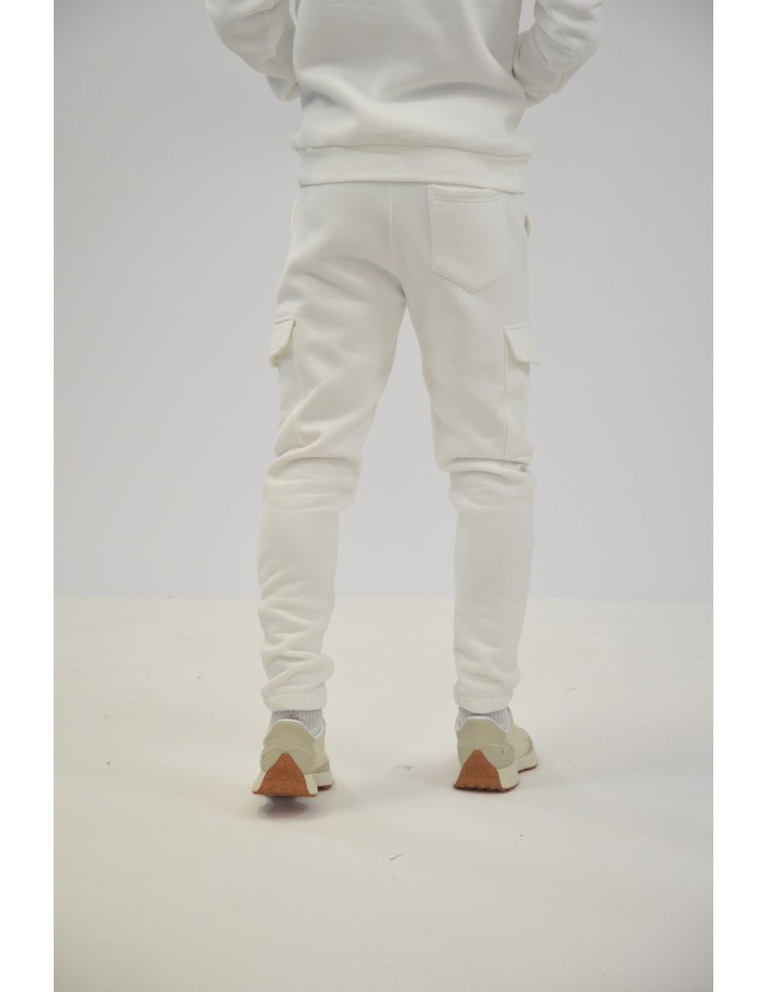 ENSEMBLE JOGGING PANTALON CARGO BLANC - HOMME - Accueil