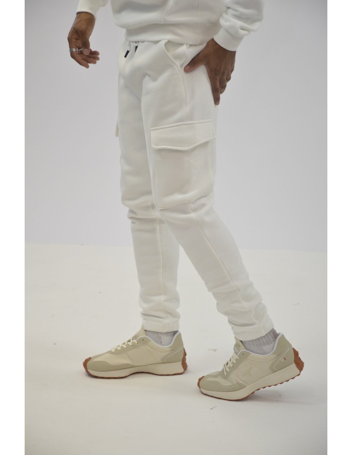 ENSEMBLE JOGGING PANTALON CARGO BLANC - HOMME - Accueil