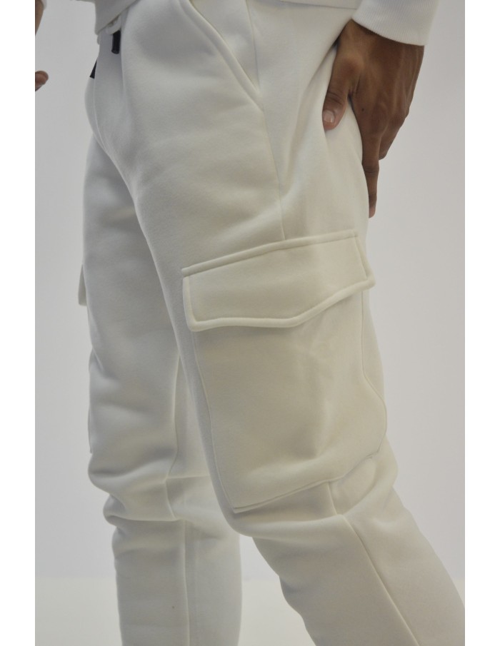 ENSEMBLE JOGGING PANTALON CARGO BLANC - HOMME - Accueil