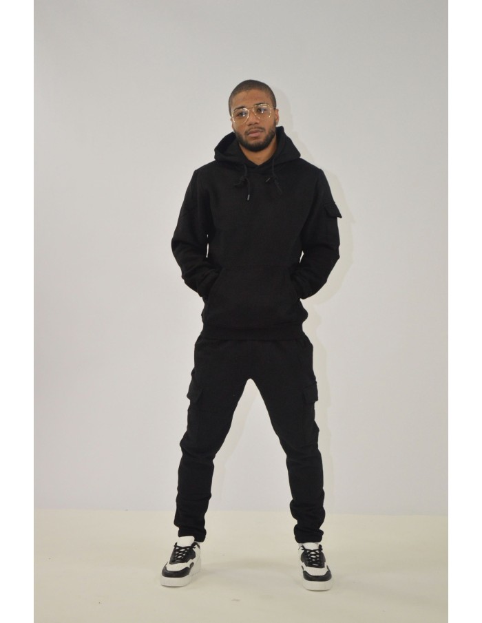 ENSEMBLE JOGGING PANTALON CARGO NOIR - HOMME - Accueil