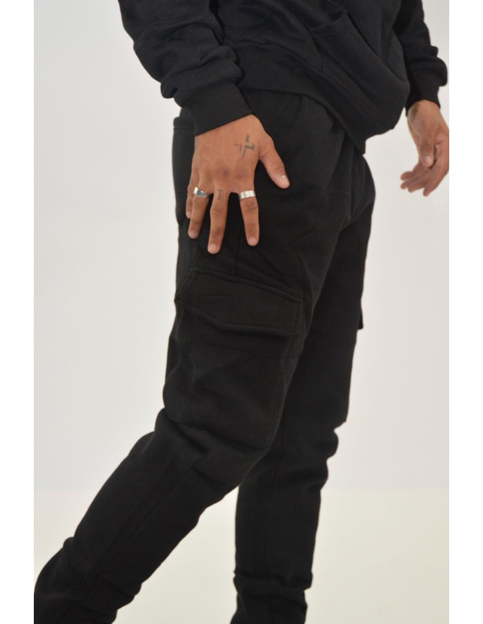 ENSEMBLE JOGGING PANTALON CARGO NOIR - HOMME - Accueil