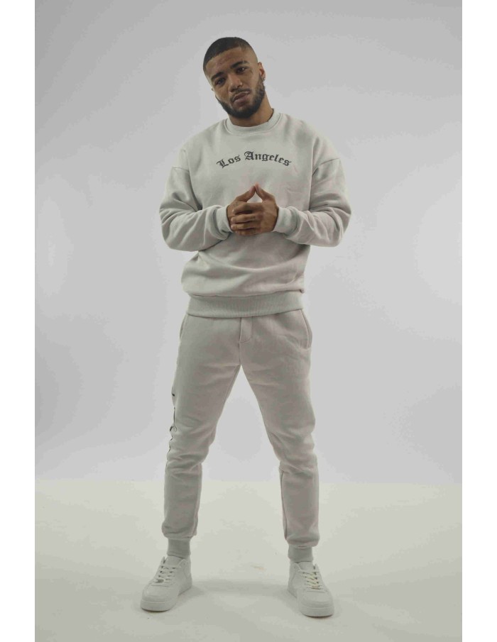 Ensemble De Survêtement Los Angeles GRIS CLAIR - HOMME-IKAO - Accueil
