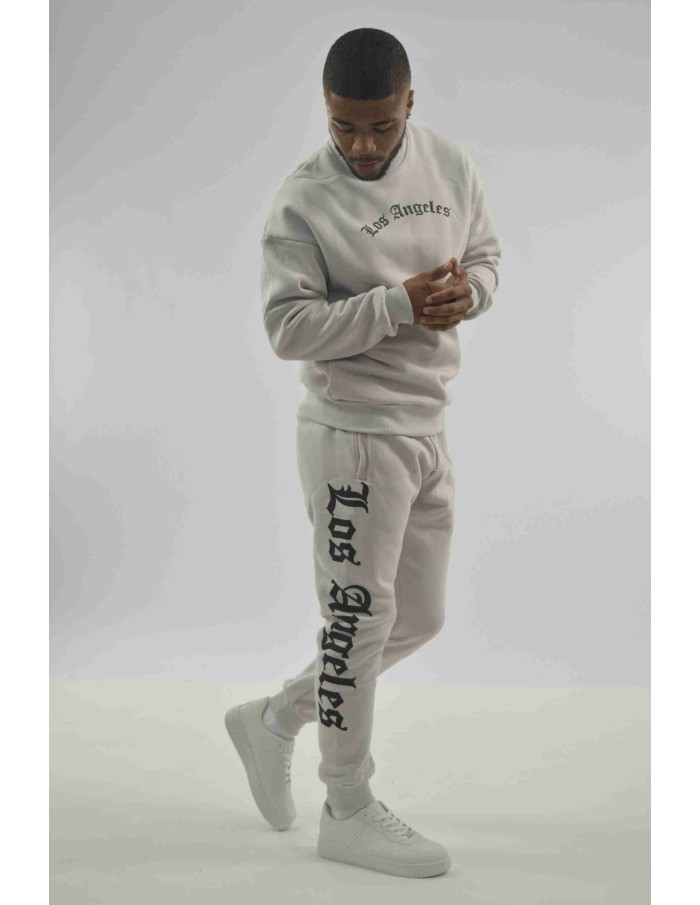 Ensemble De Survêtement Los Angeles GRIS CLAIR - HOMME-IKAO - Accueil